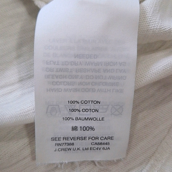 J. Crew White And Plaid Anchor Tissue T-shirt - Picture 6 of 10